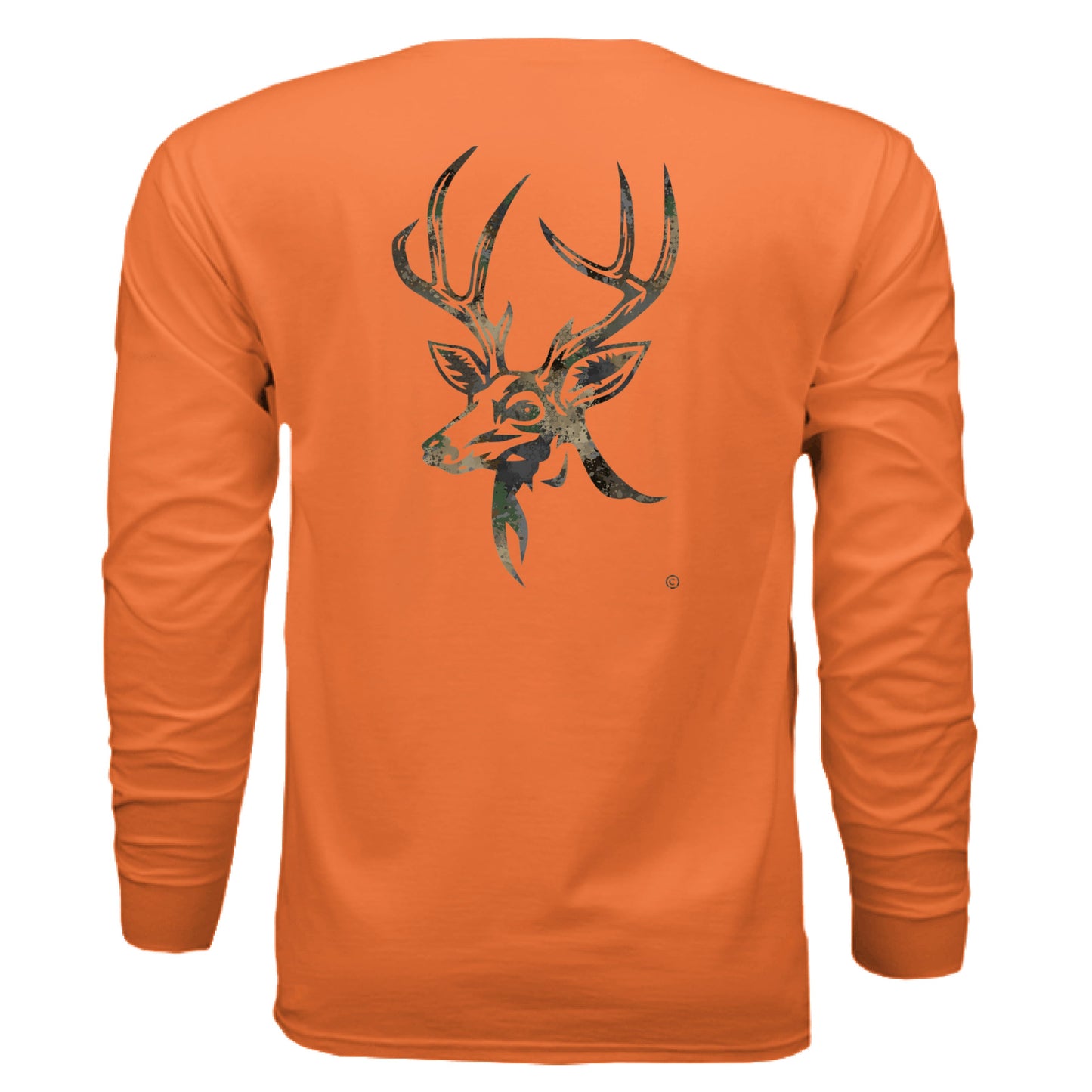 Forest Splash Burst Camo Buck Long Sleeve T-Shirt