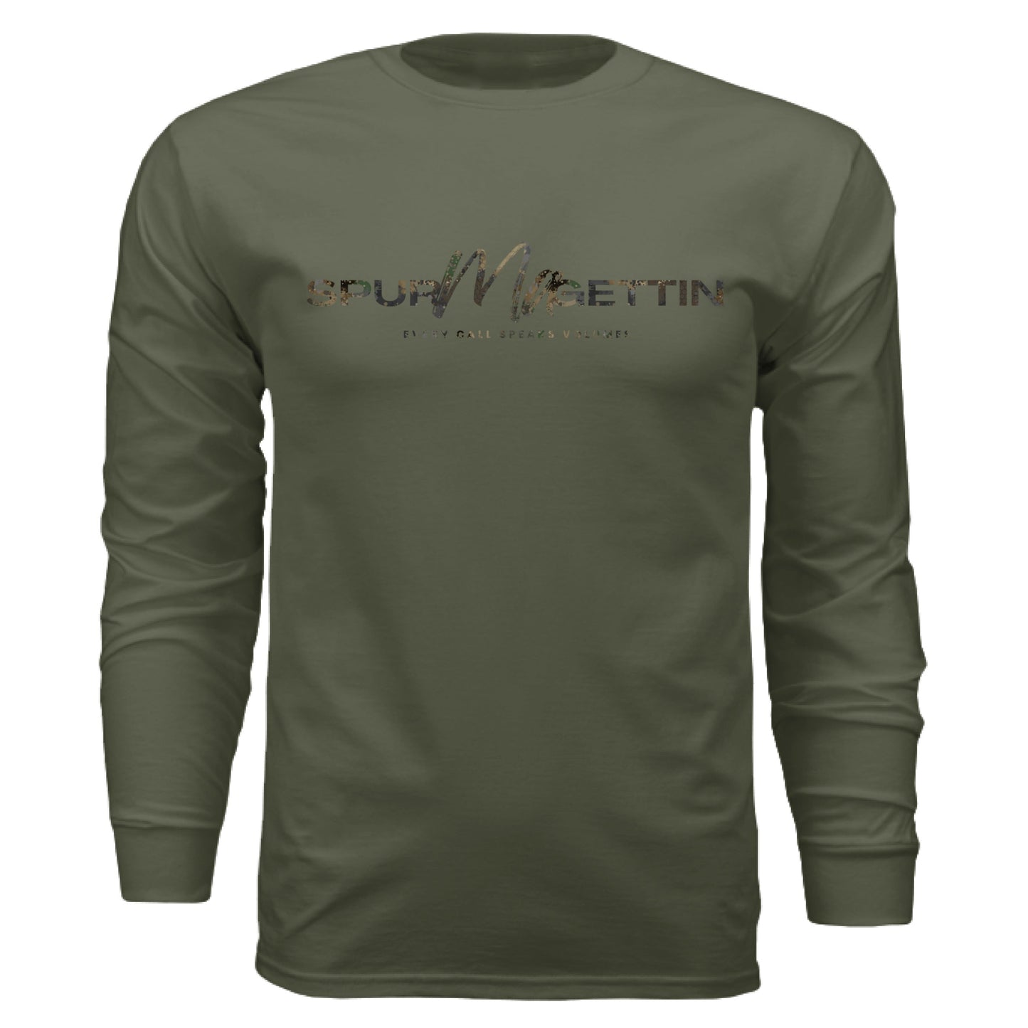 Forest Splash Burst Camo Elk Long Sleeve T-Shirt