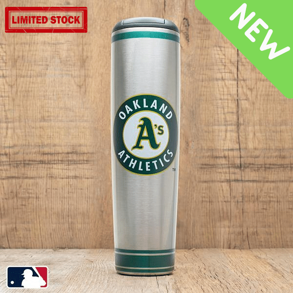 Oakland Athletics Metal Dugout Mug | Stainless Steel Baseball Bat Mug