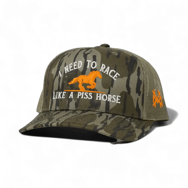 Race Like A Piss Horse Snapback Hat