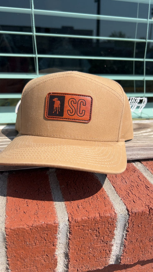 Men's Southern Casanova Sunken Tan Waxed Canvas Hi-Profile Trucker Hat