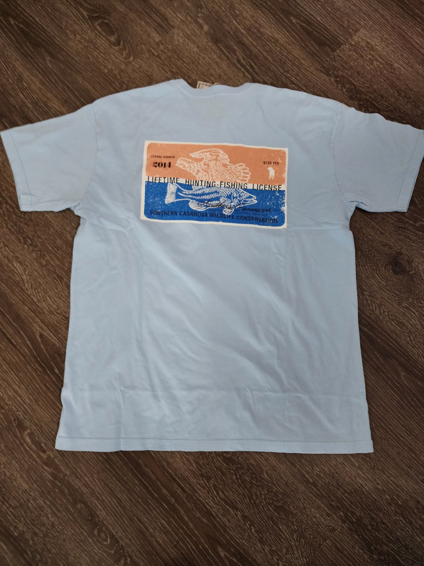 Men's Southern Casanova Fishing License S/S Pocket Tee