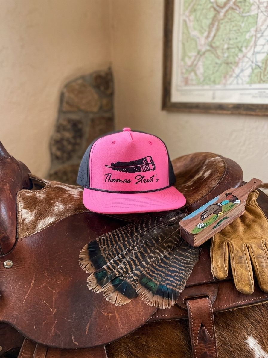 Thomas Strut's Blackout NEON Pink/Black 5-Panel Performance Trucker Hat