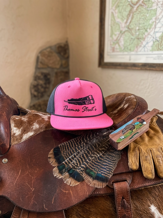 Thomas Strut's Blackout NEON Pink/Black 5-Panel Performance Trucker Hat