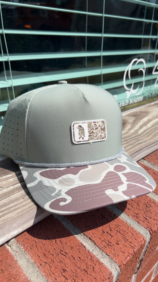 Men's Southern Casanova Green Fog Camo Trucker Hat