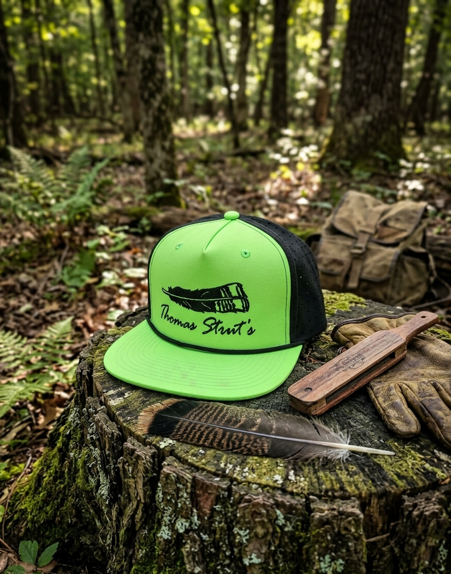 Thomas Strut's Blackout NEON Green/Black 5-Panel Performance Trucker Hat