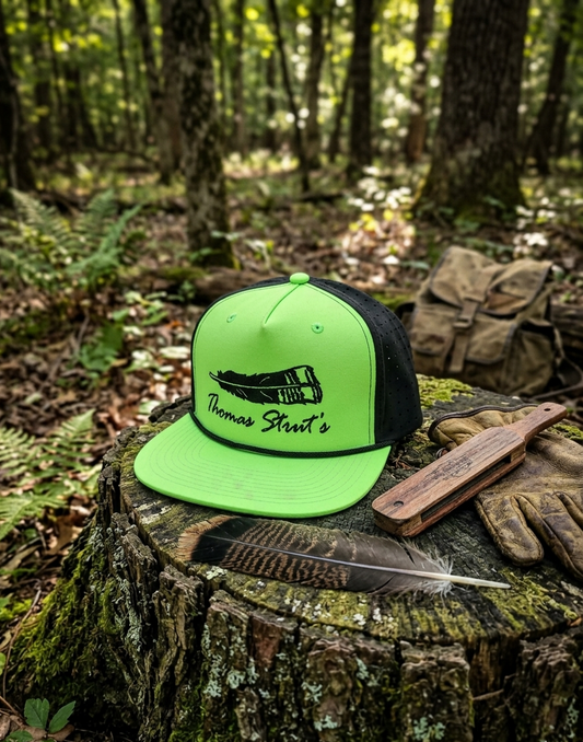 Thomas Strut's Blackout NEON Green/Black 5-Panel Performance Trucker Hat