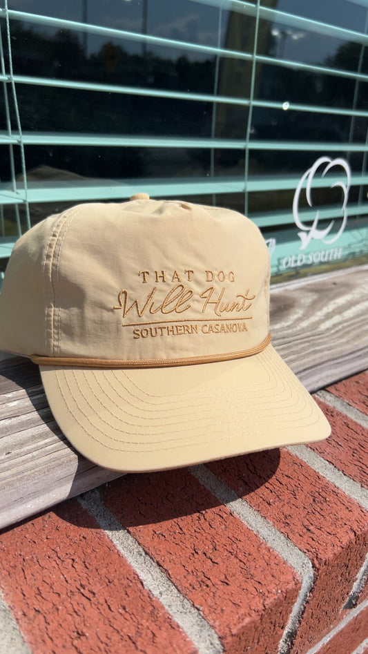 Men's Southern Casanova That Dog Will Hunt Golden Bramble Trucker Hat