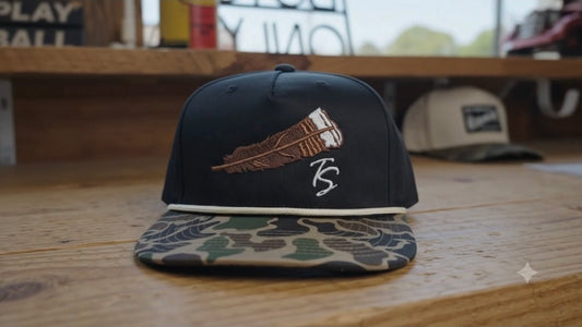 Thomas Strut's Black/Camo Midnight Performance Trucker Hat