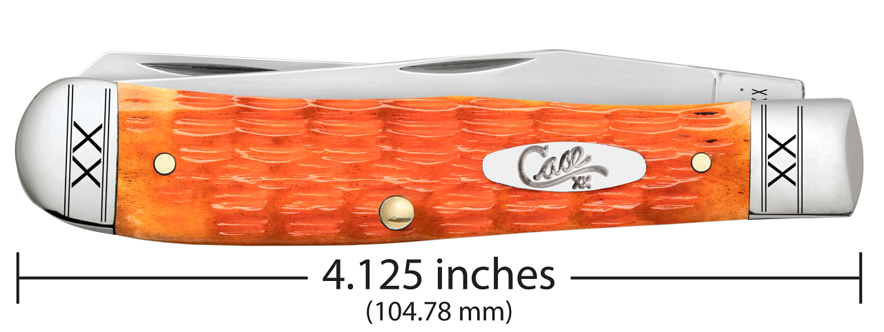 Case XX™ Trapper 35810 Crandall Jigged Cayenne Bone Stainless Pocket Knife