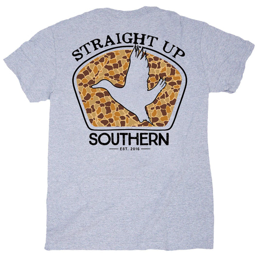 Youth Straight Up Southern Duck Camo Patch S/S Tee