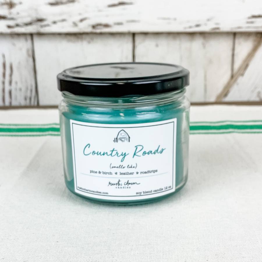Rustic Charm Country Roads 12 oz. Soy Candle