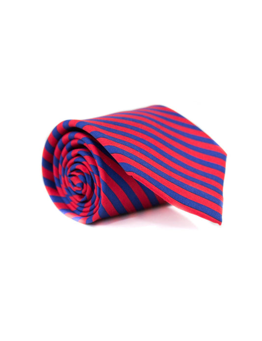 Men's Properly Tied Neck Tie- Navy/Red